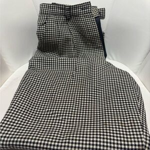 Black and White Houndstooth Pants